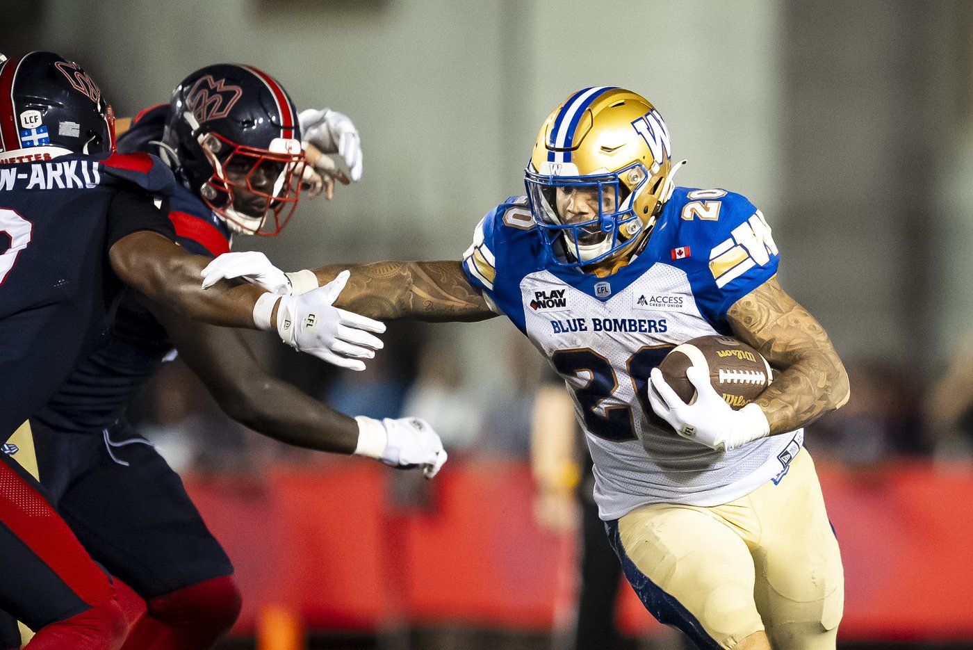 Brady Oliveira leads Blue Bombers to 26-13 win over struggling Alouettes | iNFOnews.ca