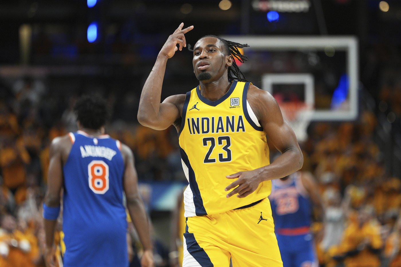 Pacers lose Aaron Nesmith with right leg injury during 3rd quarter of Game 3 vs. Knicks | iNFOnews.ca Pacers lose Aaron Nesmith with right leg injury during 3rd quarter of Game 3 vs. Knicks | iNFOnews.ca
