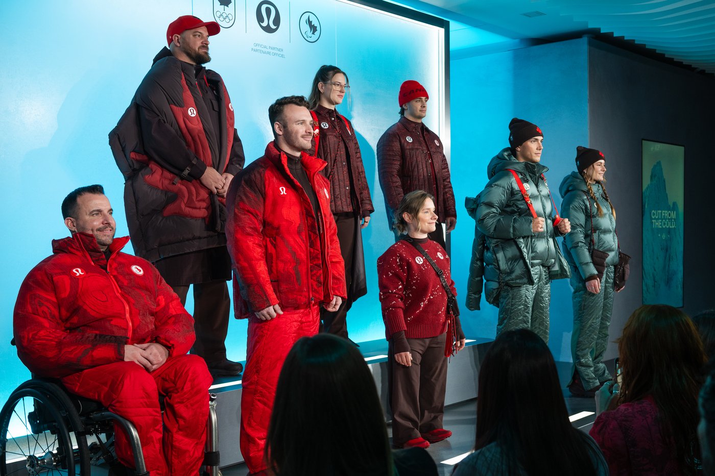 Lululemon aims for dramatic Team Canada Olympic showing with deep reds, giant leaves and arctic inspo | iNFOnews.ca Lululemon aims for dramatic Team Canada Olympic showing with deep reds, giant leaves and arctic inspo | iNFOnews.ca