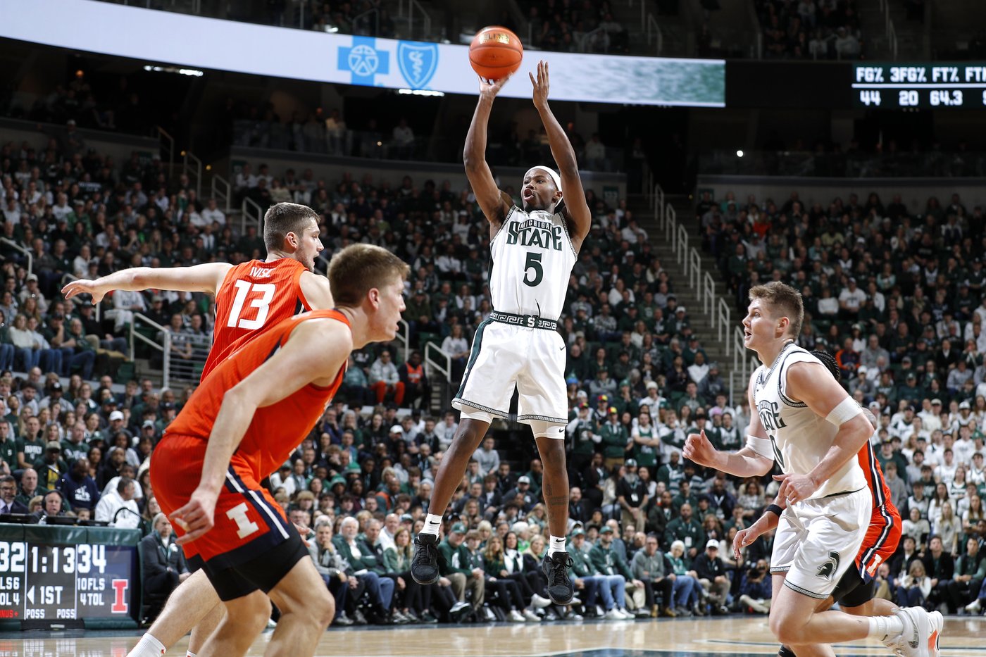 No. 12 Michigan State rallies and holds on to beat No. 19 Illinois 80-78 for 11th straight win | iNFOnews.ca