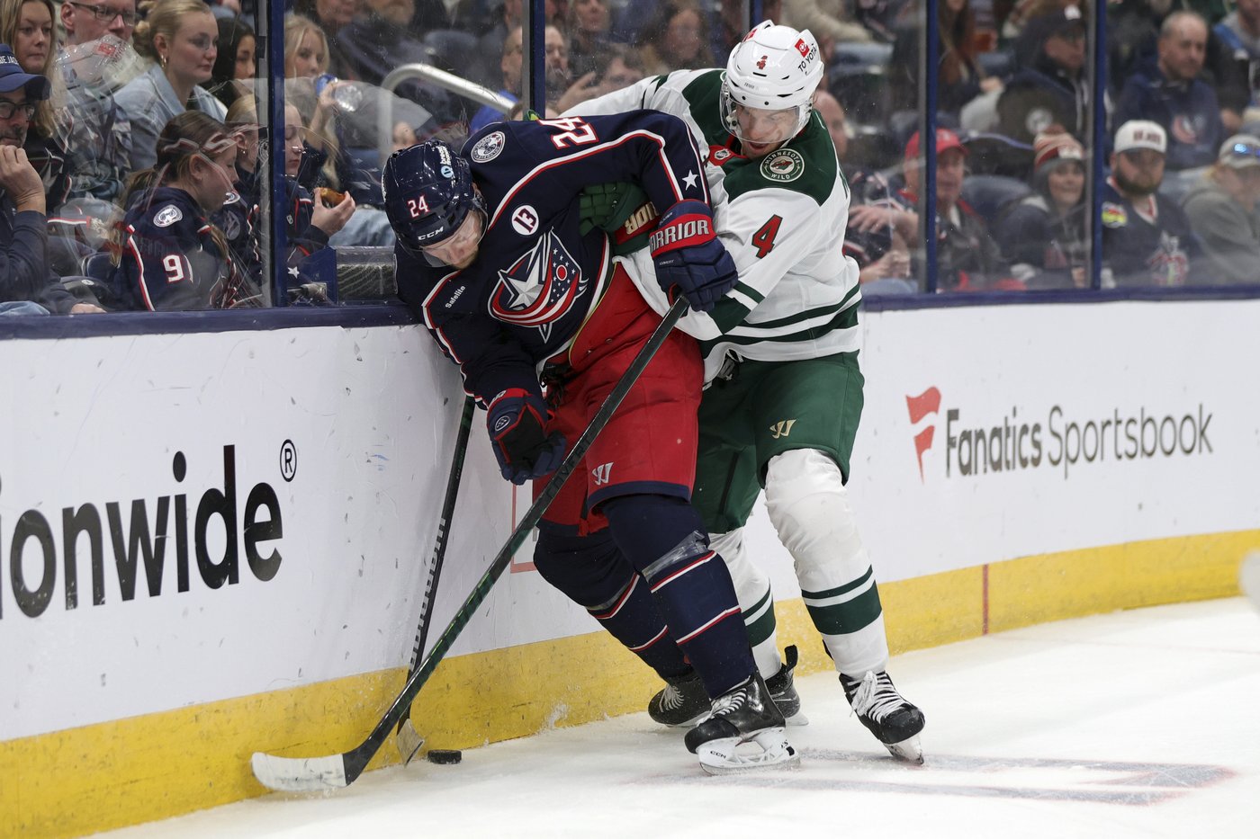 Kaprizov logs a goal and an assist and Gustavsson makes 23 saves as the Wild beats Blue Jackets 3-1 | iNFOnews.ca