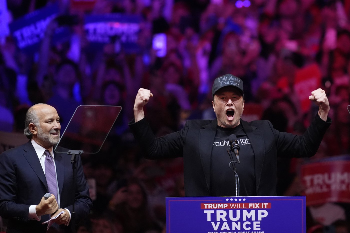 Musk's pro-Trump super PAC uses vulgarity demeaning women to describe Harris | iNFOnews.ca