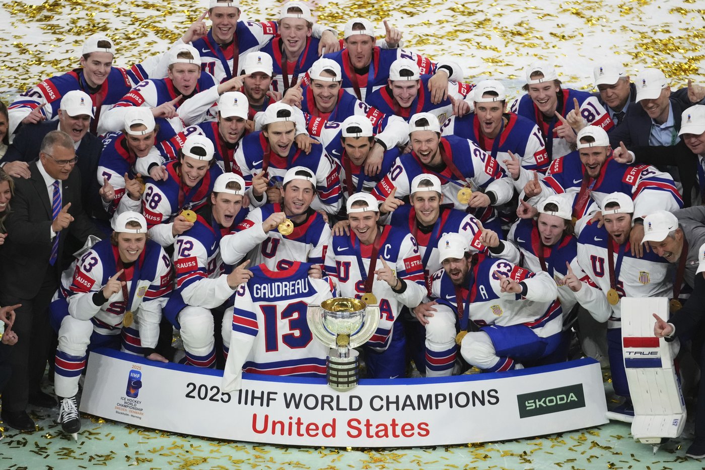 US wins 1st world hockey title since 1933 with 1-0 OT victory over Switzerland | iNFOnews.ca