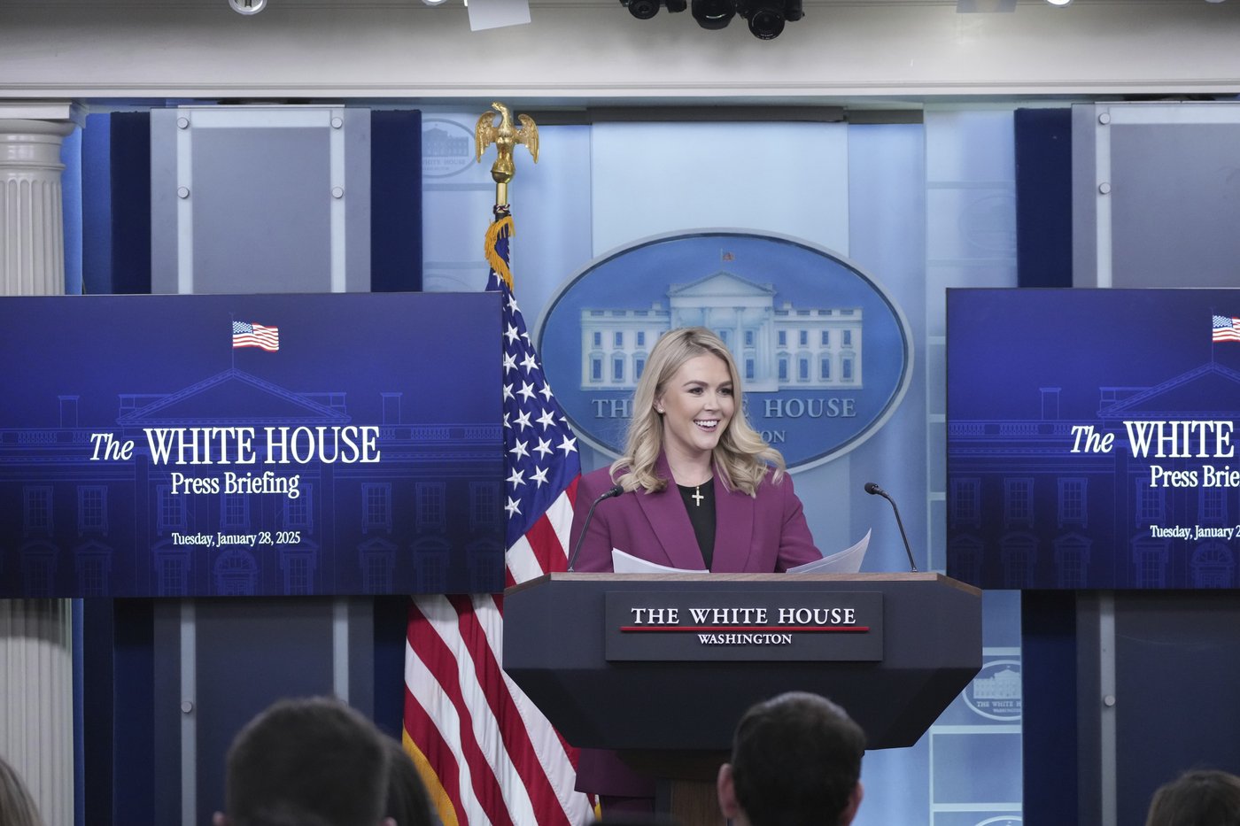 Karoline Leavitt, the youngest White House press secretary, makes her debut in the briefing room | iNFOnews.ca Karoline Leavitt, the youngest White House press secretary, makes her debut in the briefing room | iNFOnews.ca