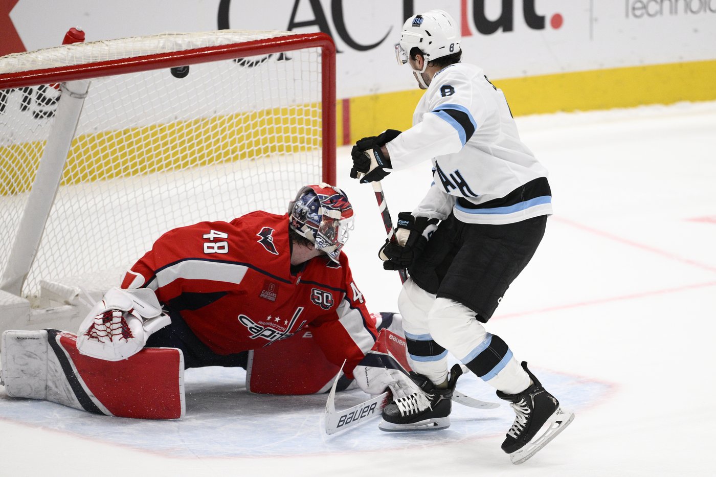 Nick Schmaltz scores the shootout winner to send Utah to a 5-4 victory over the Capitals | iNFOnews.ca