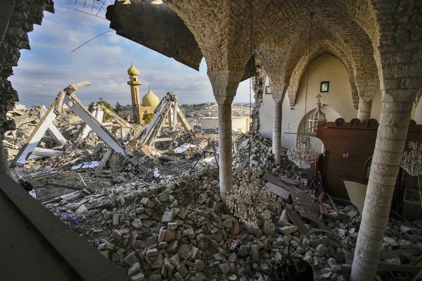In the ruins of a bombed-out church in Lebanon, there's now a tiny Christmas tree | iNFOnews.ca In the ruins of a bombed-out church in Lebanon, there's now a tiny Christmas tree | iNFOnews.ca