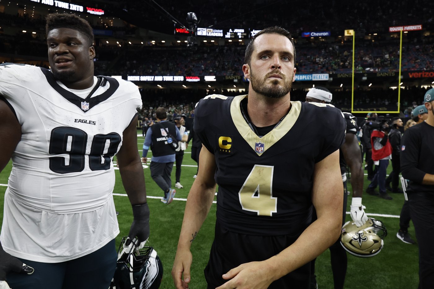 Saints' offense stalls out during a punishing clash with the Eagles | iNFOnews.ca Saints' offense stalls out during a punishing clash with the Eagles | iNFOnews.ca