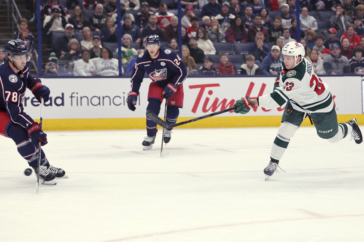 Kaprizov logs a goal and an assist and Gustavsson makes 23 saves as the Wild beats Blue Jackets 3-1 | iNFOnews.ca