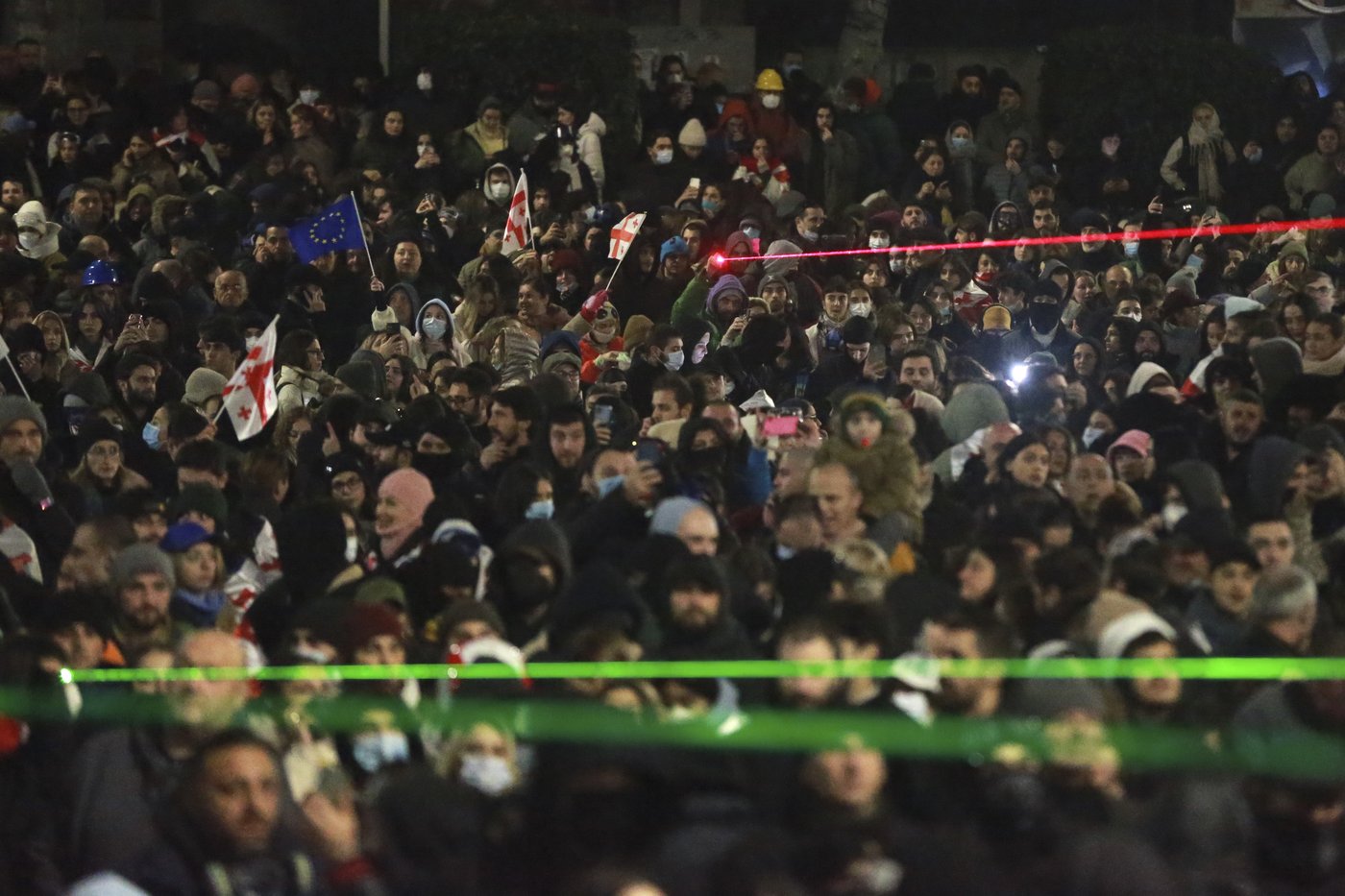 Protesters gather for third night of demonstrations after Georgia announces suspension of EU talks | iNFOnews.ca