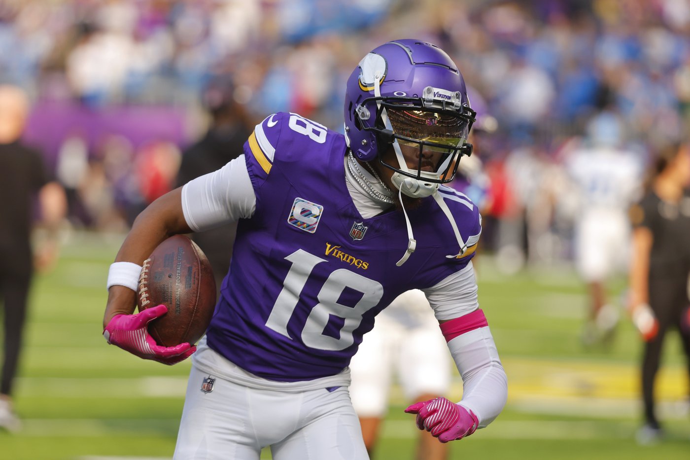 Jefferson sees longer gains for Vikings ahead, 'sick of having these 80, 90-yard games' | iNFOnews.ca