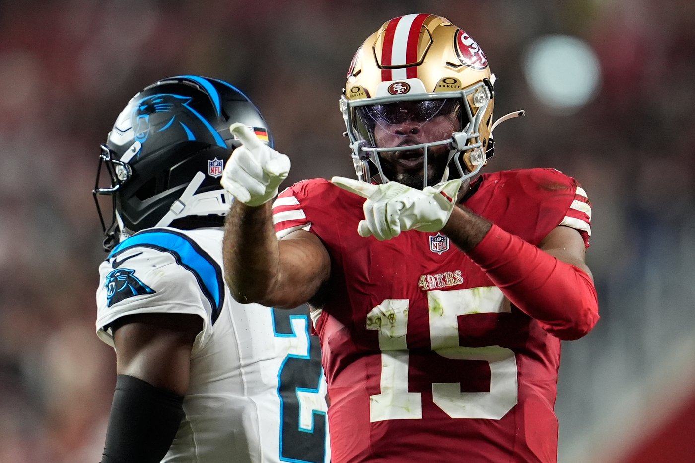 Jauan Jennings throws punch at Tre'Von Moehrig after cheap shot in 49ers' win over Panthers | iNFOnews.ca Jauan Jennings throws punch at Tre'Von Moehrig after cheap shot in 49ers' win over Panthers | iNFOnews.ca