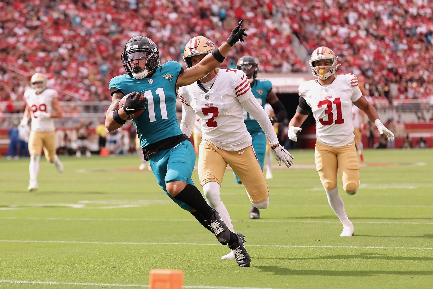 Jaguars beat 49ers 26-21 with Washington's punt return TD, 4 takeaways | iNFOnews.ca Jaguars beat 49ers 26-21 with Washington's punt return TD, 4 takeaways | iNFOnews.ca