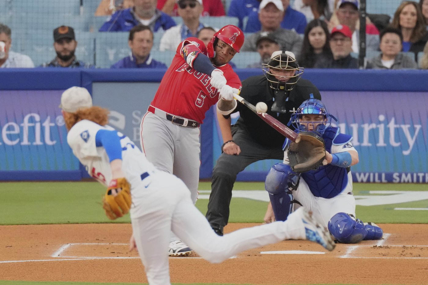 Kochanowicz limits Dodgers, and Angels turn 5 double plays in 6-2 win in Freeway Series opener | iNFOnews.ca Kochanowicz limits Dodgers, and Angels turn 5 double plays in 6-2 win in Freeway Series opener | iNFOnews.ca