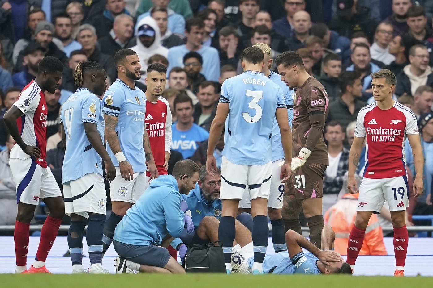 Man City confirms Rodri injury as Guardiola bemoans loss of 'irreplaceable' star | iNFOnews.ca