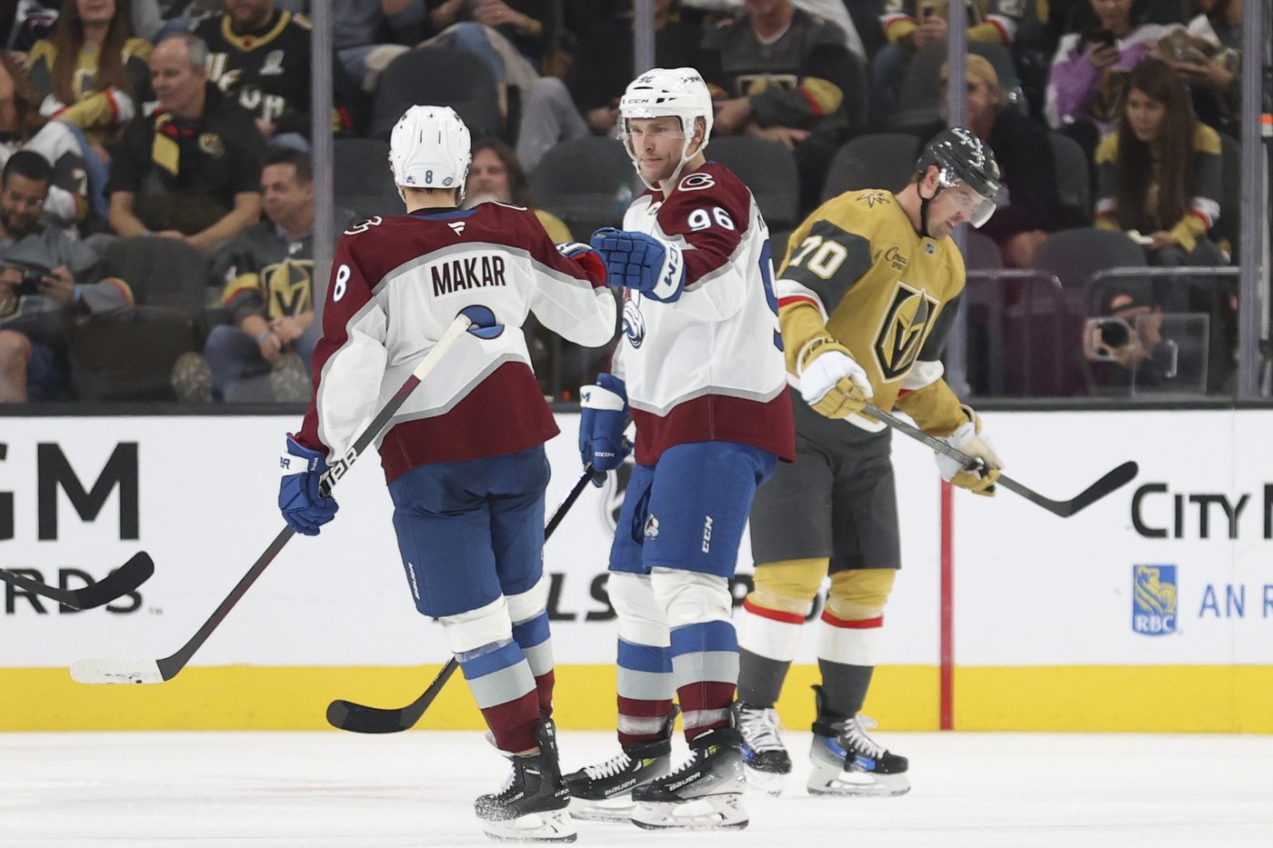 Barbashev, Stone and Olofsson each score two, Golden Knights top Avalanche 8-4 in season-opener | iNFOnews.ca Barbashev, Stone and Olofsson each score two, Golden Knights top Avalanche 8-4 in season-opener | iNFOnews.ca