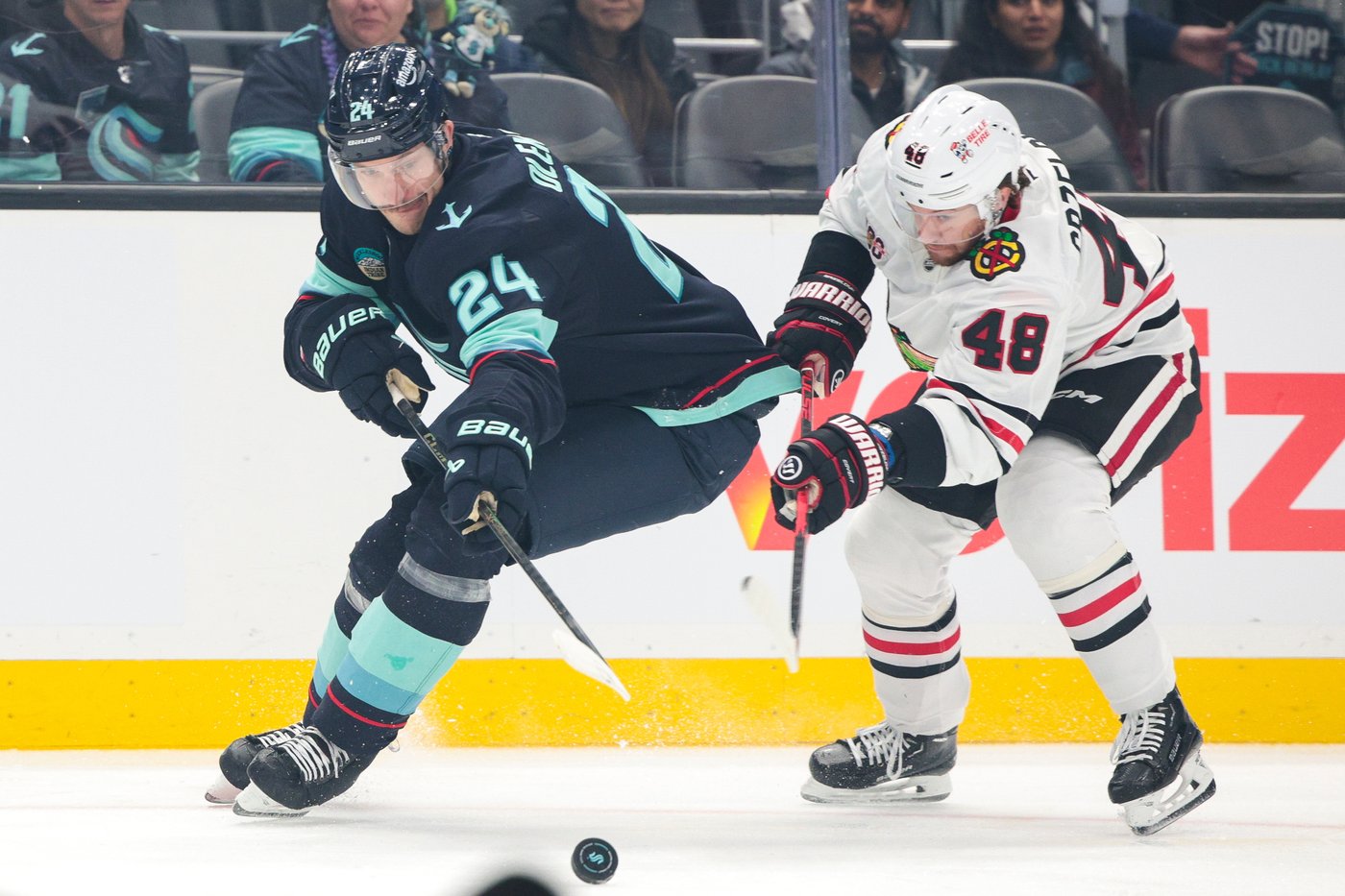 Eberle’s late goal helps Kraken beat Blackhawks 3-1 | iNFOnews.ca Eberle’s late goal helps Kraken beat Blackhawks 3-1 | iNFOnews.ca