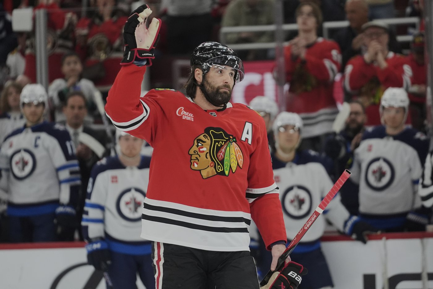 Maroon plays in his final NHL game as the Blackhawks host the Jets for their home finale | iNFOnews.ca Maroon plays in his final NHL game as the Blackhawks host the Jets for their home finale | iNFOnews.ca