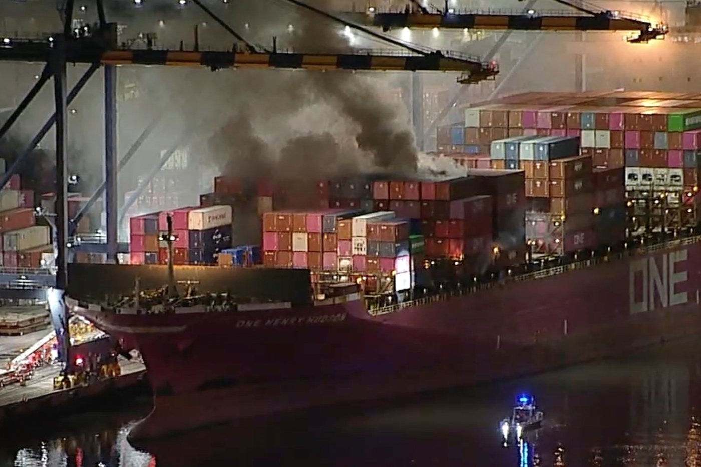 Cargo ship fire in Los Angeles nearly contained after shelter-in-place order lifted | iNFOnews.ca