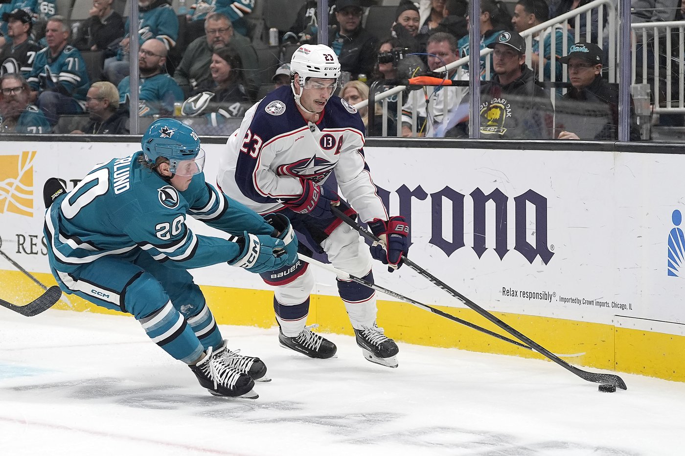 Celebrini returns from injury and Wennberg scores in OT to lift Sharks over Blue Jackets 2-1 | iNFOnews.ca Celebrini returns from injury and Wennberg scores in OT to lift Sharks over Blue Jackets 2-1 | iNFOnews.ca