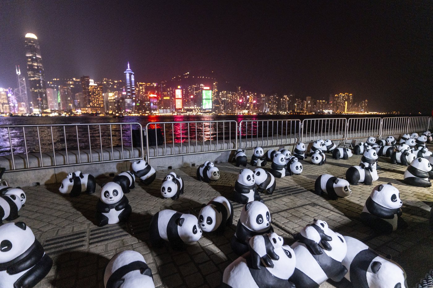 Hundreds gathered in Hong Kong for the city's first pyrotechnics drone show | iNFOnews.ca