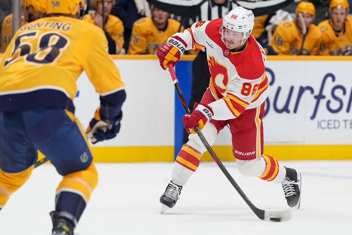Michael Bunting leads the Nashville Predators past the Calgary Flames 4-2 | iNFOnews.ca Michael Bunting leads the Nashville Predators past the Calgary Flames 4-2 | iNFOnews.ca