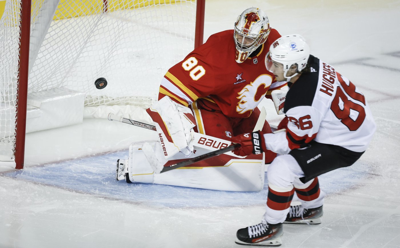 Coleman, Vladar lead the way as Flames snap four-game skid with 3-0 win over Devils | iNFOnews.ca