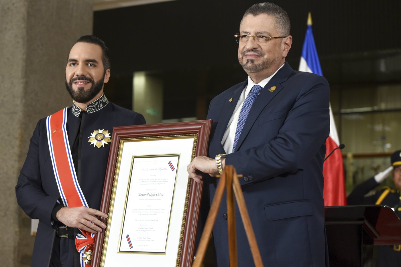 Costa Rica bestows highest diplomatic honor on El Salvador President Bukele for security gains | iNFOnews.ca Costa Rica bestows highest diplomatic honor on El Salvador President Bukele for security gains | iNFOnews.ca
