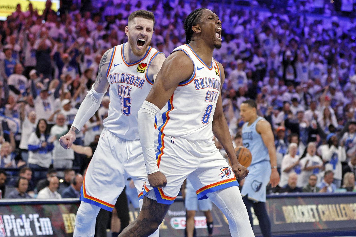 Thunder beat Grizzlies 131-80 in Game 1, 5th-biggest margin of victory in NBA postseason history | iNFOnews.ca Thunder beat Grizzlies 131-80 in Game 1, 5th-biggest margin of victory in NBA postseason history | iNFOnews.ca