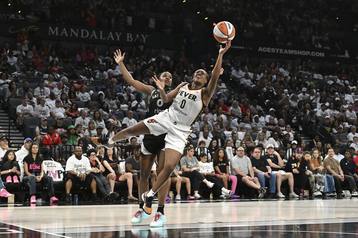 Kelsey Mitchell scores 34 points, leads Fever to Game 1 upset win over Aces, 89-73 | iNFOnews.ca Kelsey Mitchell scores 34 points, leads Fever to Game 1 upset win over Aces, 89-73 | iNFOnews.ca