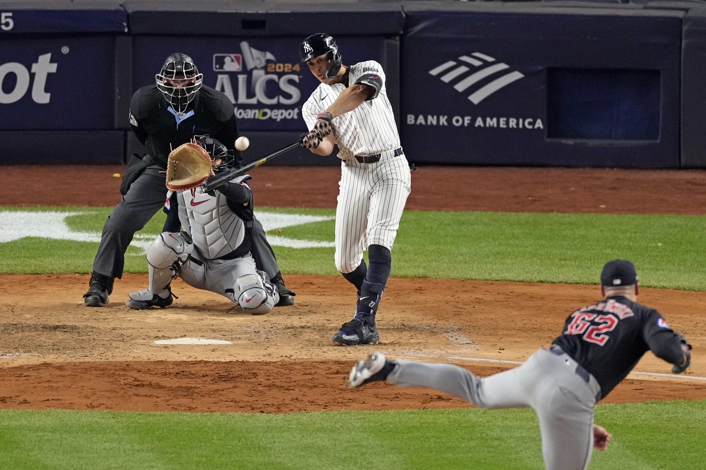 Soto, Stanton homers back Rodón as Yankees take advantage of wild Guardians to win ALCS opener 5-2 | iNFOnews.ca Soto, Stanton homers back Rodón as Yankees take advantage of wild Guardians to win ALCS opener 5-2 | iNFOnews.ca