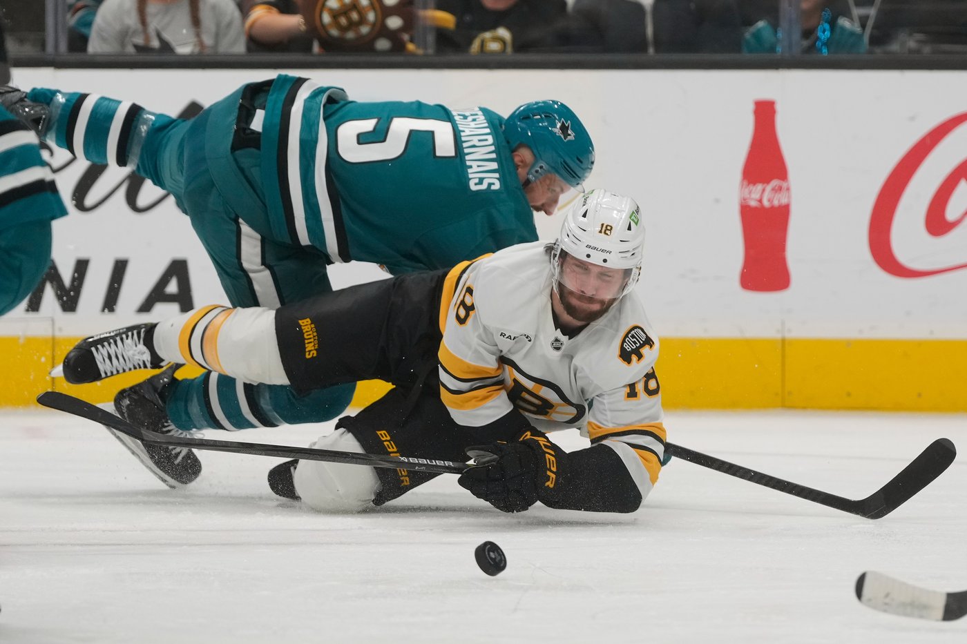Celebrini notches 14th goal, Sharks beat Bruins 3-1 | iNFOnews.ca Celebrini notches 14th goal, Sharks beat Bruins 3-1 | iNFOnews.ca
