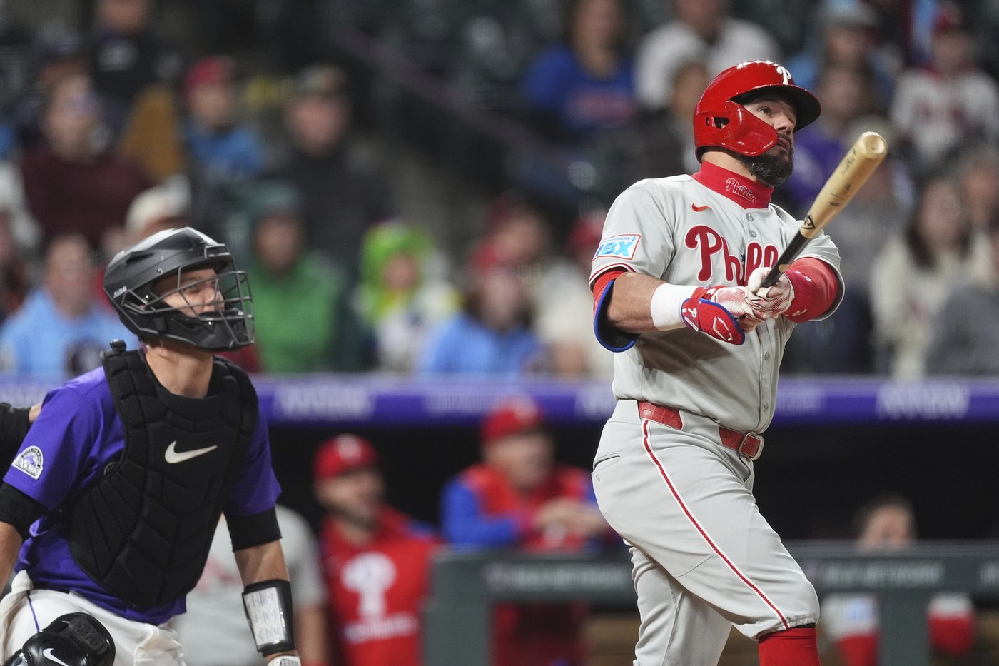 Schwarber hits 300th homer and Phillies rally past Rockies 9-3 to move into 1st place | iNFOnews.ca Schwarber hits 300th homer and Phillies rally past Rockies 9-3 to move into 1st place | iNFOnews.ca