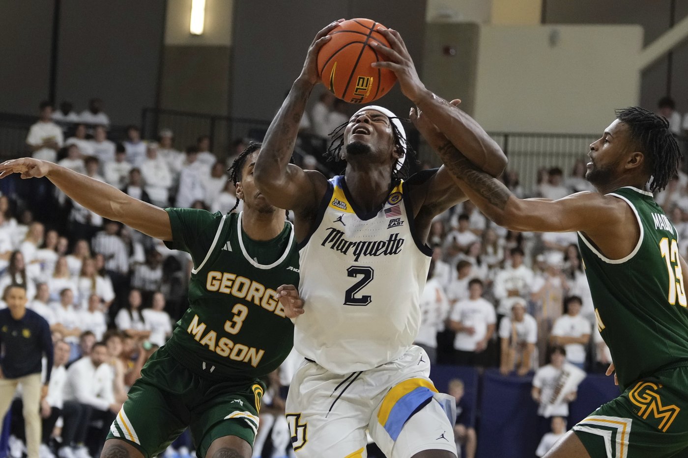 No. 18 Marquette beats George Mason 82-63 in front of all-student crowd on campus | iNFOnews.ca No. 18 Marquette beats George Mason 82-63 in front of all-student crowd on campus | iNFOnews.ca