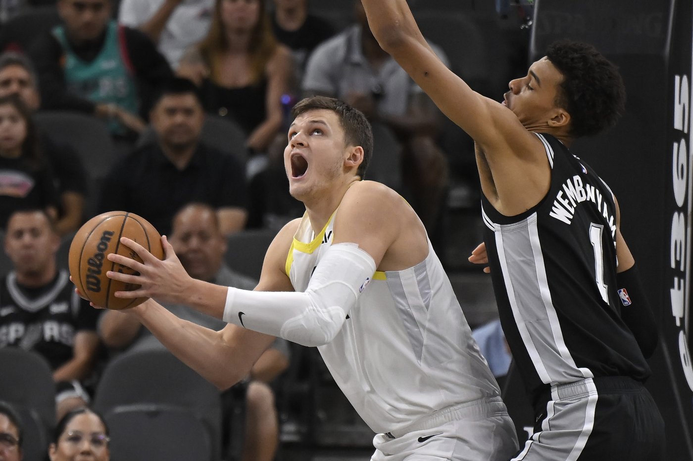 Jazz fend off Spurs 111-110 despite 24 points, 16 rebounds and 7 blocks from Wembanyama | iNFOnews.ca