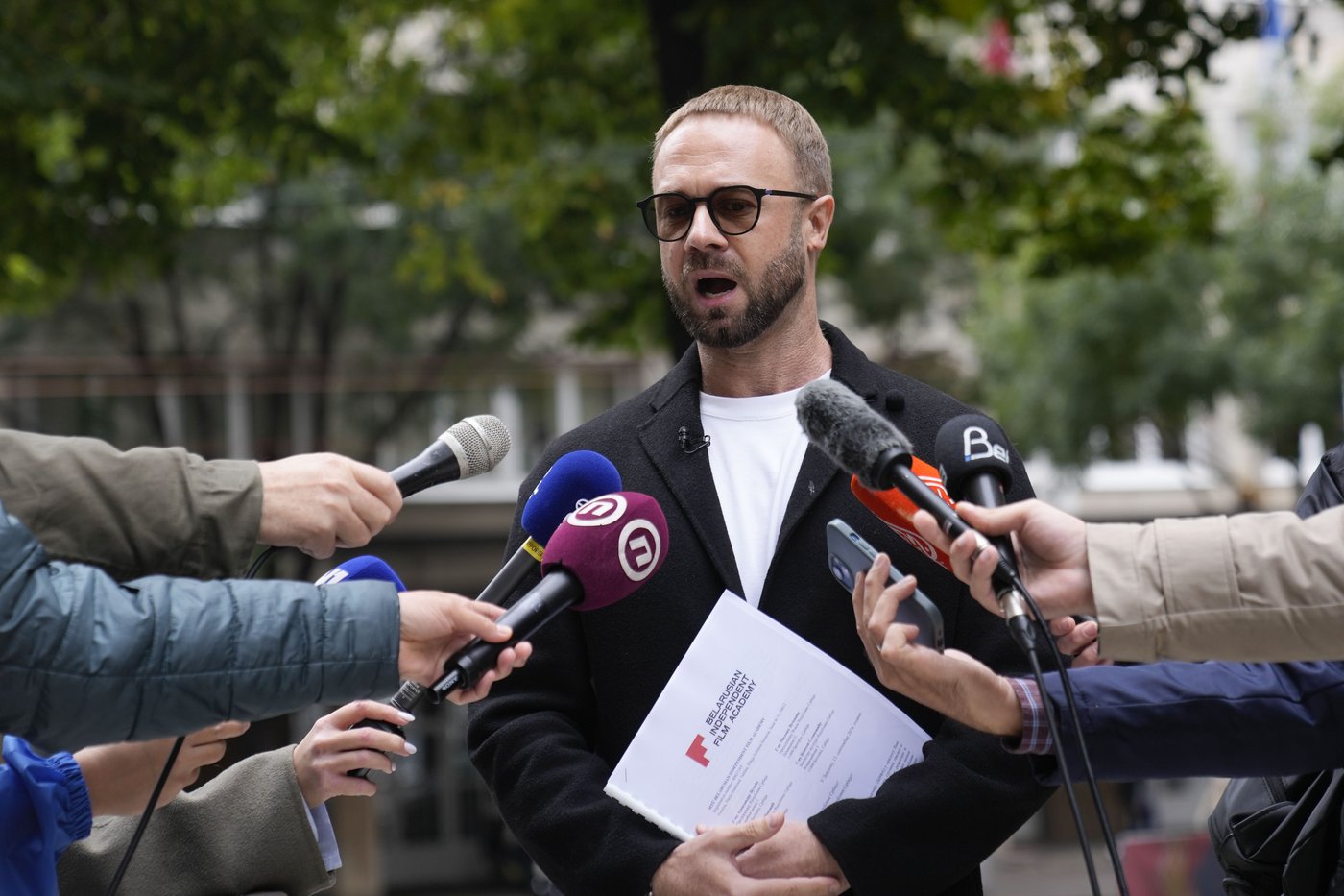 A dissident film director from Belarus is released after 1 year of detention in Serbia | iNFOnews.ca