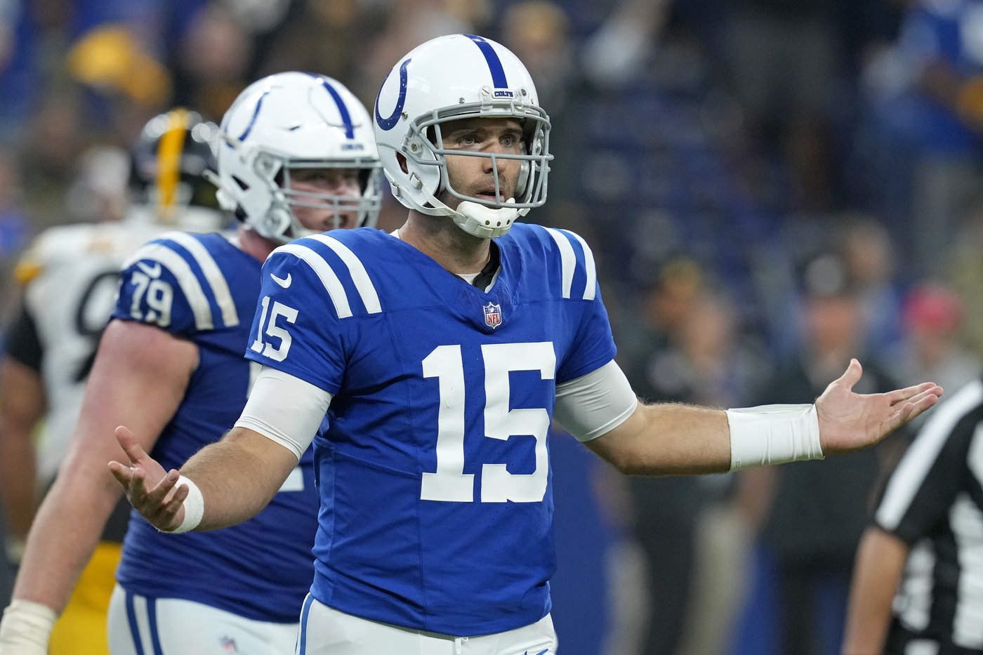 Sore hip limits Anthony Richardson at practice; injury could lead to Joe Flacco starting for Colts | iNFOnews.ca Sore hip limits Anthony Richardson at practice; injury could lead to Joe Flacco starting for Colts | iNFOnews.ca