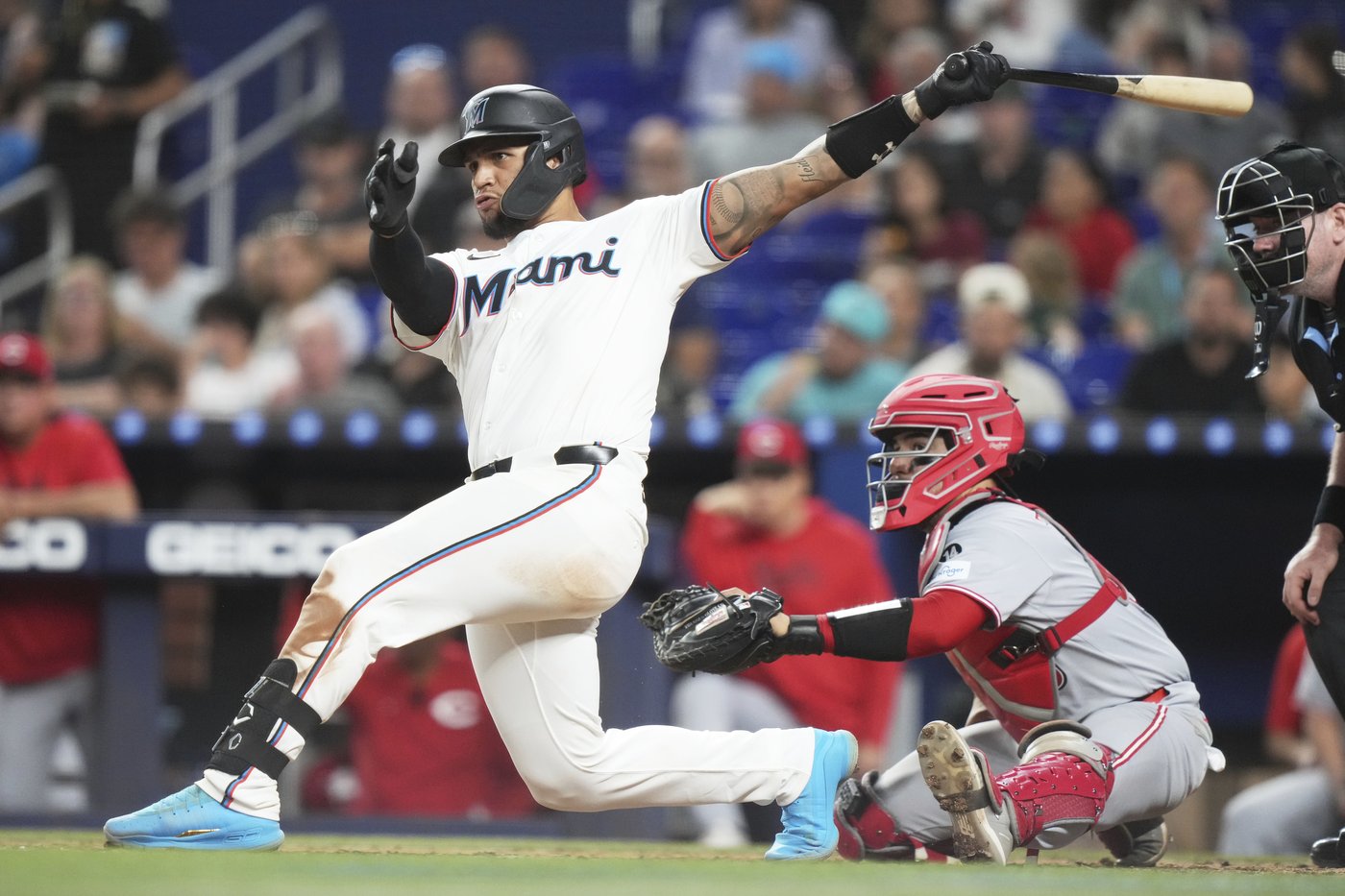 Agustín Ramírez delivers 3 hits to help Marlins beat Reds 4-3 for 3rd straight victory | iNFOnews.ca