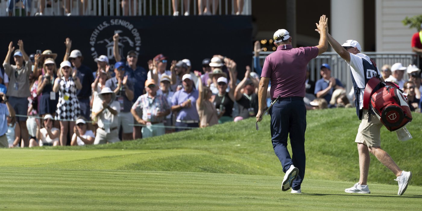Harrington's chip-in on 18 leaves him tied (again) with Hensby, Cink at US Senior Open | iNFOnews.ca Harrington's chip-in on 18 leaves him tied (again) with Hensby, Cink at US Senior Open | iNFOnews.ca