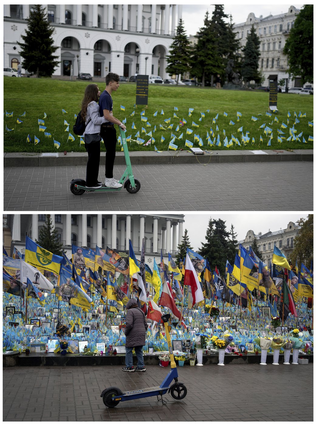A makeshift memorial grows in Ukraine’s capital after 1,000 days of war | iNFOnews.ca
