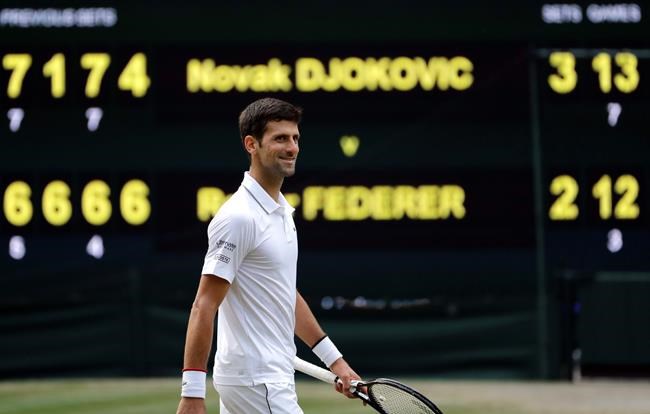CP NewsAlert: Novak Djokovic wins Wimbledon men's title for fifth time | iNFOnews.ca CP NewsAlert: Novak Djokovic wins Wimbledon men's title for fifth time | iNFOnews.ca