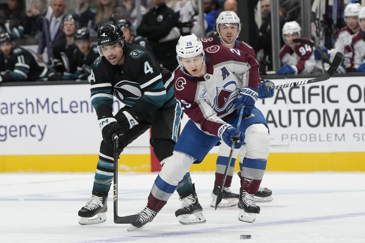 Kiviranta scores twice in 3rd, Blackwood gets win over former team as Avalanche beat Sharks 4-2 | iNFOnews.ca