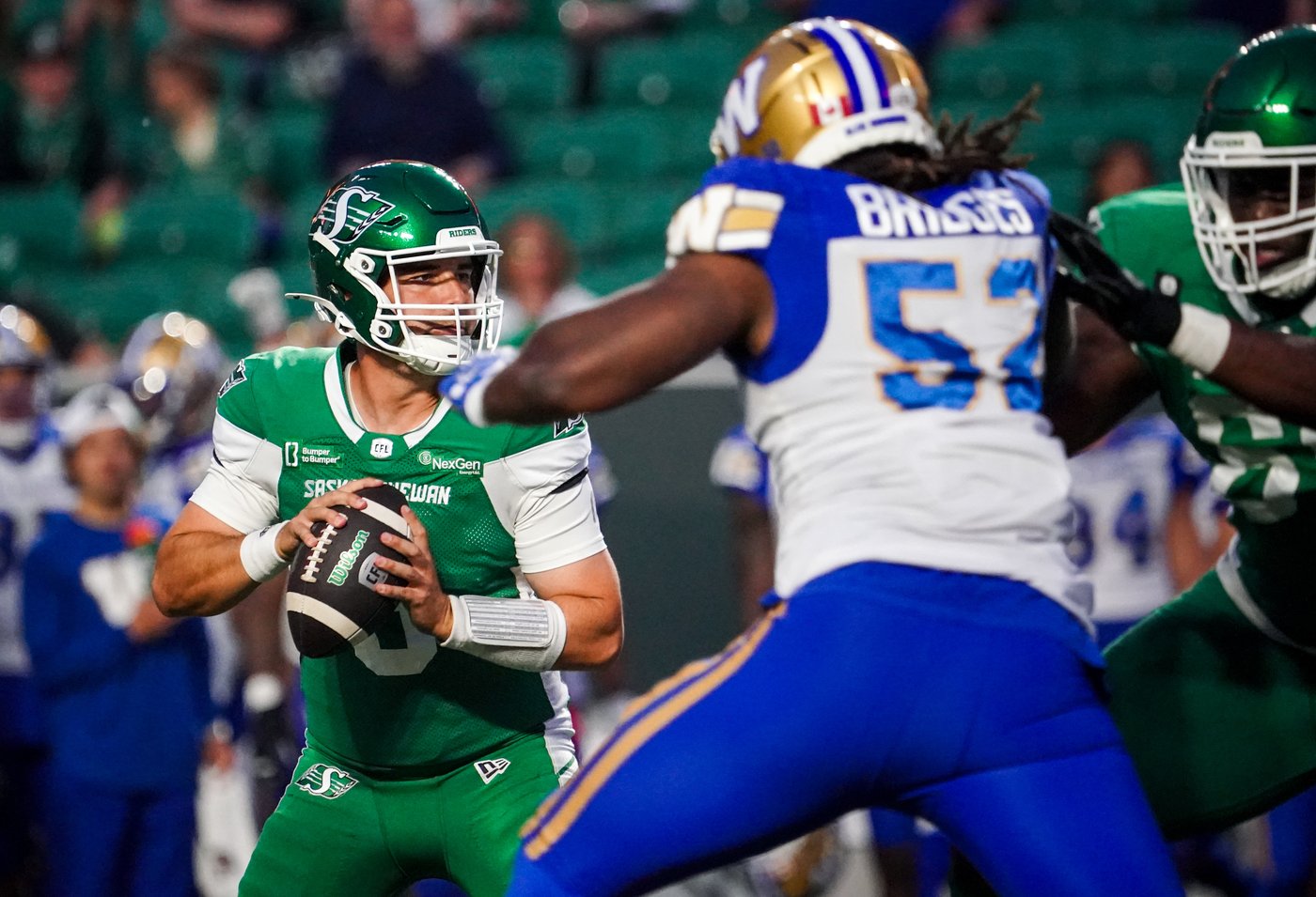 Quarterback issues loom over Riders-Lions game with Harris out, Rourke questionable | iNFOnews.ca