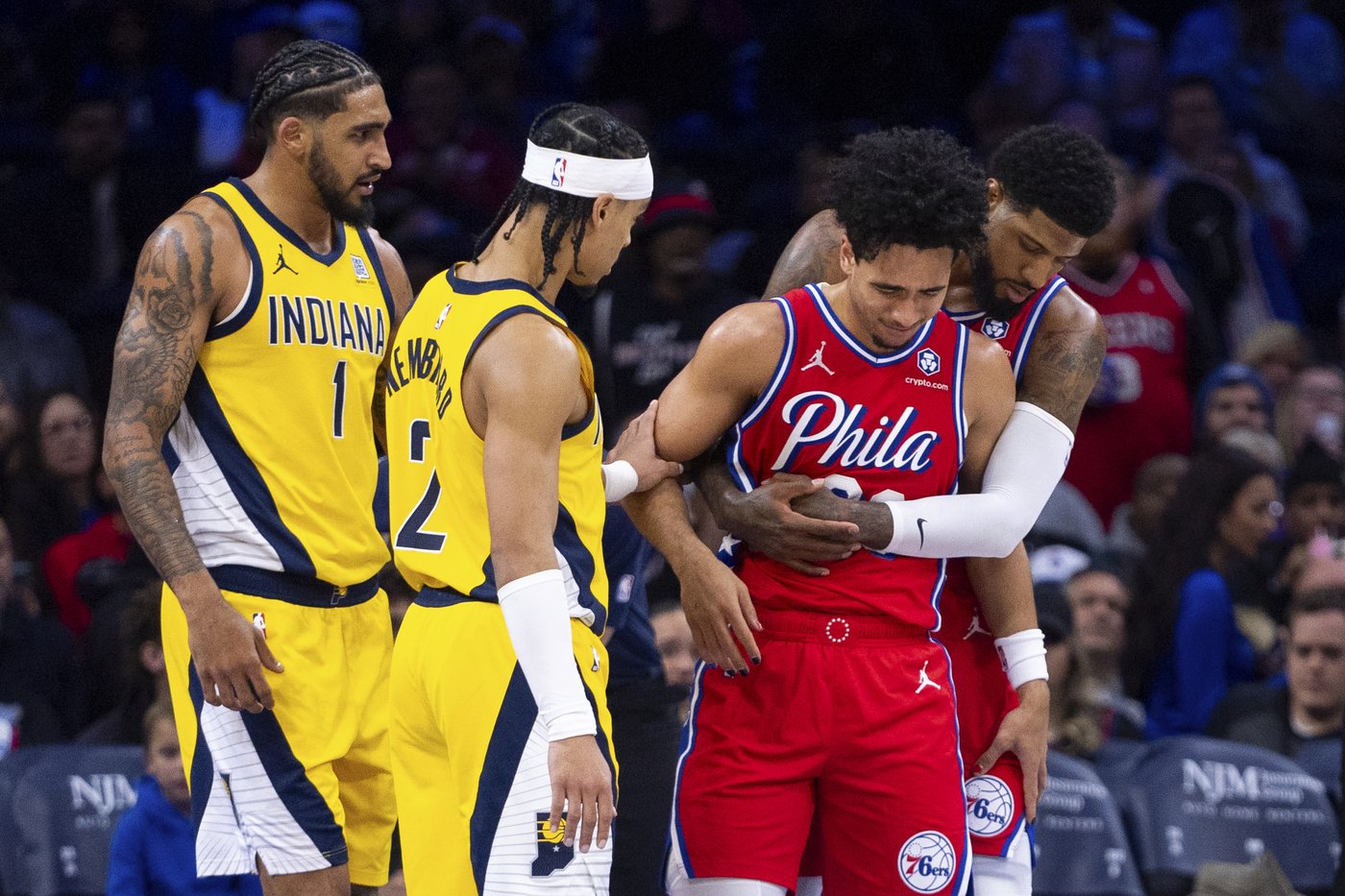 Sixers standout rookie Jared McCain is out indefinitely with a torn meniscus that requires surgery | iNFOnews.ca Sixers standout rookie Jared McCain is out indefinitely with a torn meniscus that requires surgery | iNFOnews.ca