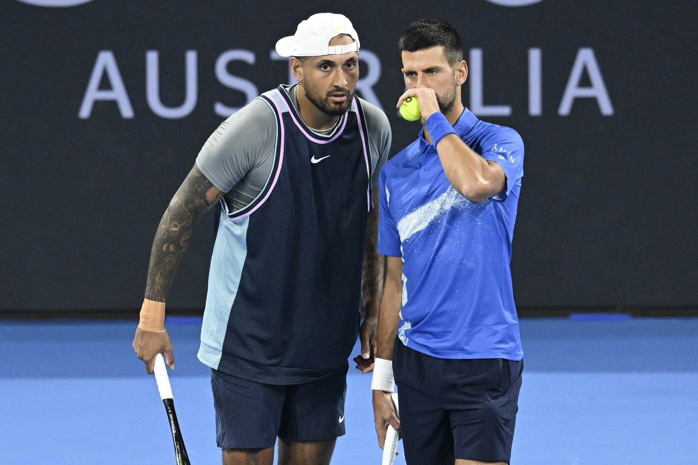 All smiles as Djokovic and Kyrgios treat crowd to flashy shots in doubles win | iNFOnews.ca All smiles as Djokovic and Kyrgios treat crowd to flashy shots in doubles win | iNFOnews.ca