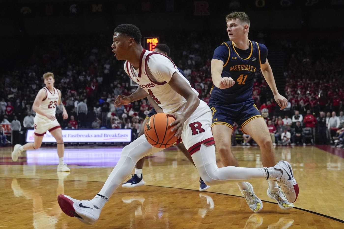 Ace Bailey's 23 points leads No. 24 Rutgers over Merrimack 74-63 | iNFOnews.ca
