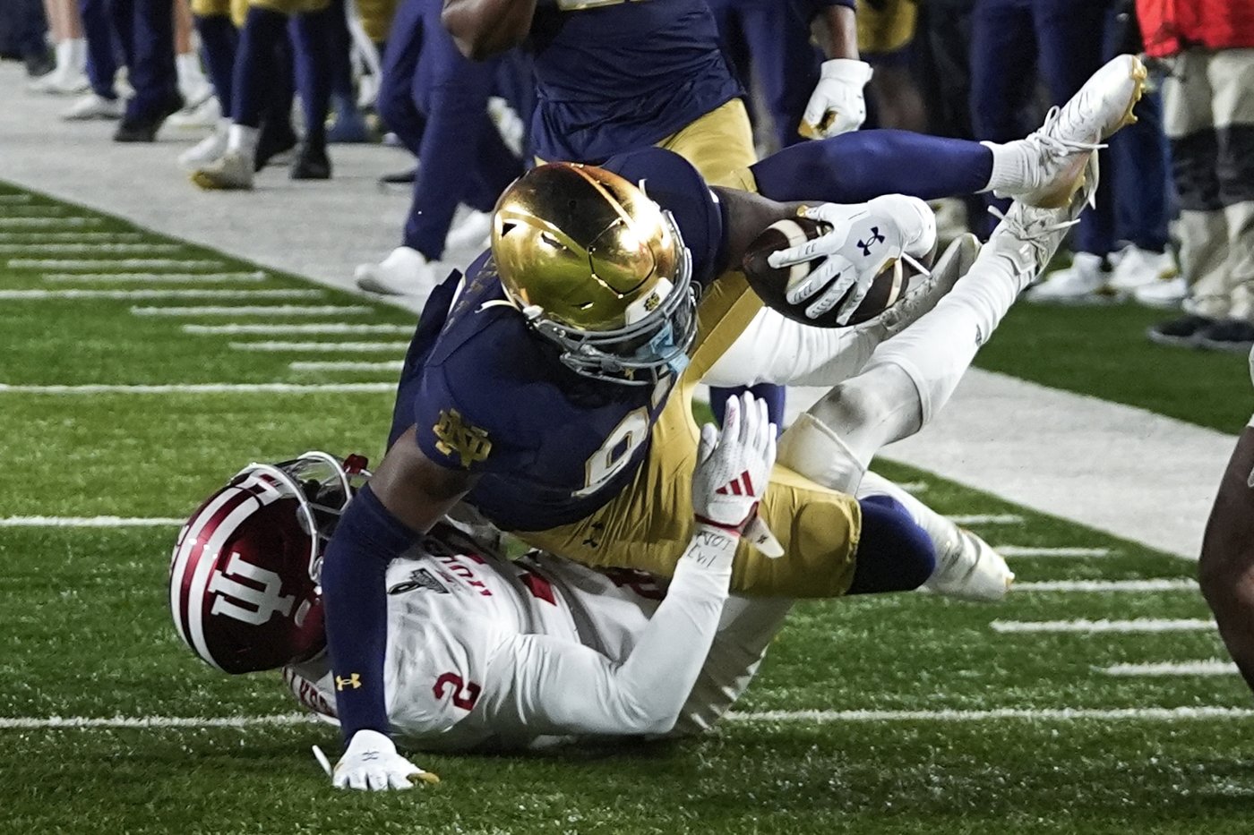 Notre Dame protects home field in new postseason era with 1st playoff win, 27-17 over Indiana | iNFOnews.ca Notre Dame protects home field in new postseason era with 1st playoff win, 27-17 over Indiana | iNFOnews.ca