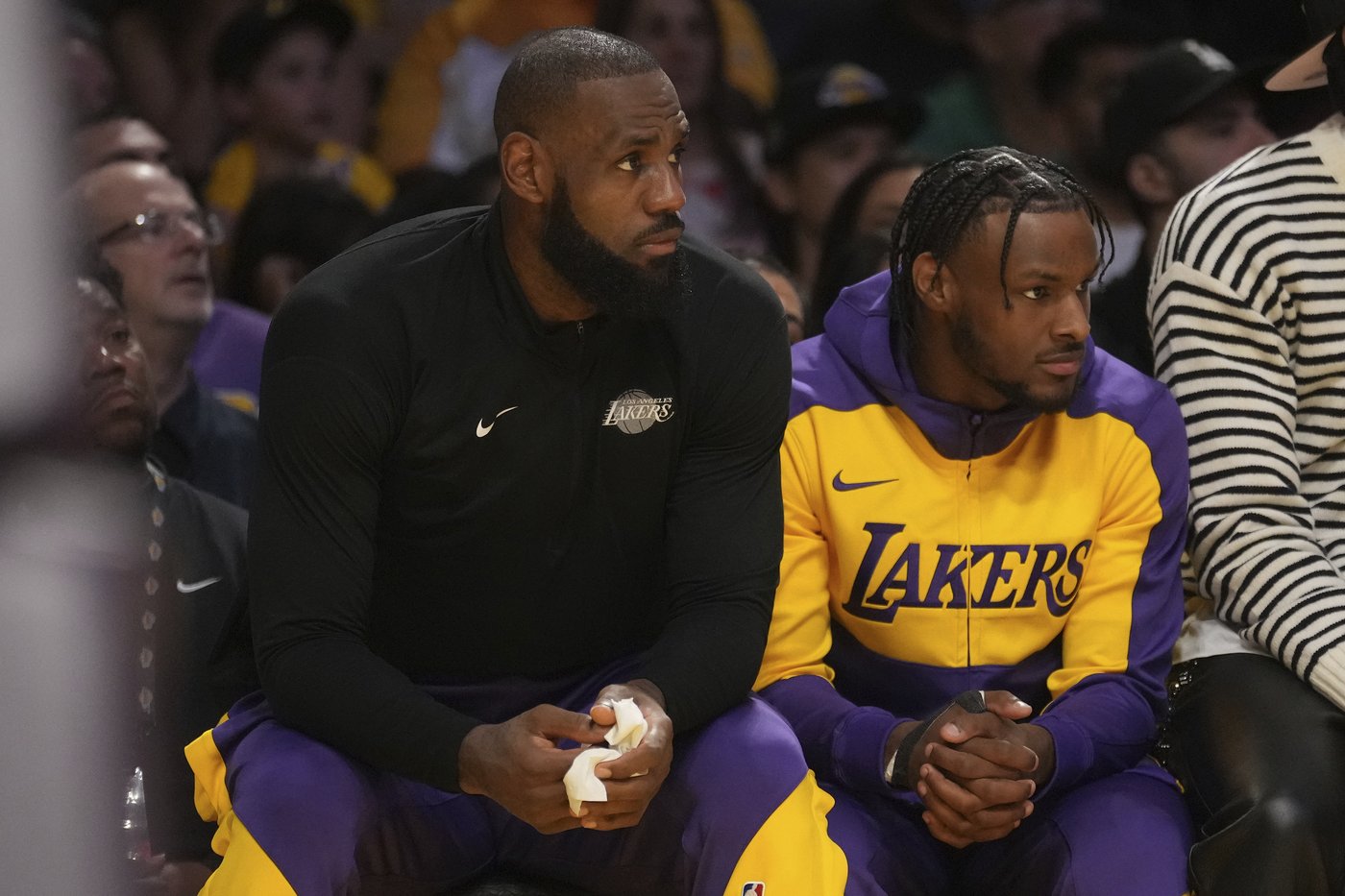 LeBron and Bronny James make history as the NBA's first father-son duo to play together | iNFOnews.ca LeBron and Bronny James make history as the NBA's first father-son duo to play together | iNFOnews.ca