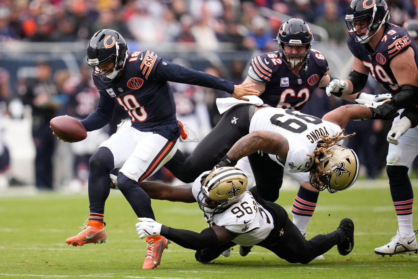 Allen's defense dominates against former team as Bears beat Saints 26-14 for 4th straight win | iNFOnews.ca Allen's defense dominates against former team as Bears beat Saints 26-14 for 4th straight win | iNFOnews.ca