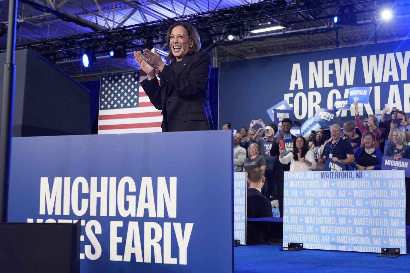 Harris is making a campaign push in Michigan and Georgia, with assists from singers Lizzo and Usher | iNFOnews.ca