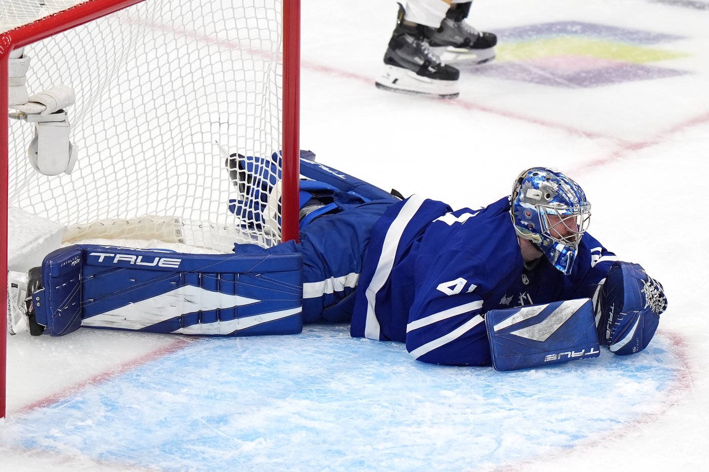 Leafs goaltender Anthony Stolarz skates before practice; no timeline for a return | iNFOnews.ca Leafs goaltender Anthony Stolarz skates before practice; no timeline for a return | iNFOnews.ca
